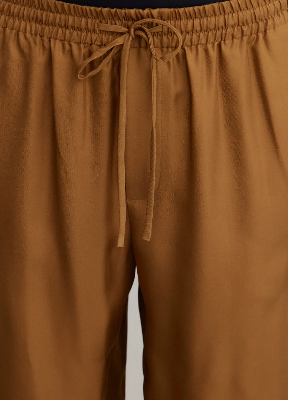 Wide Leg Silk Trousers